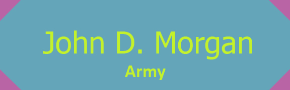 John D. Morgan Banner